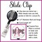 Breast Cancer Retractable ID Badge Holder Reel, Oncologist Retractable Badge Reel, Nurse Badge Holder, Hope Retractable Badge Holder 6200U product 3
